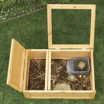 ZooMed Schildkrötenhaus Holz 3 ZooMed Schildkrötenhaus Holz