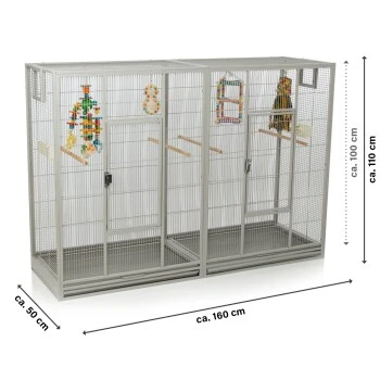 Montana Cages Voliere Melbourne 160 Hellgrau 10 Montana Cages Voliere Melbourne 160 Hellgrau – Bild 8