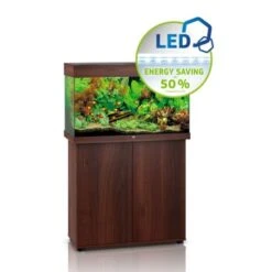 JUWEL Rio 125 LED Kombination Dunkles Holz