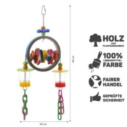 HappyBird Foraging Papageienspielzeug 2 Bangel 11 HappyBird Foraging Papageienspielzeug 2 Bangel -VERSELE-LAGA Verkäufe 3c1dd1443873f71de0590cbf1cf612ea1bcf2bed 1416688 de DE 3d5a089f4925f3a041c5fe7988cafc2627896dfdCm18LH