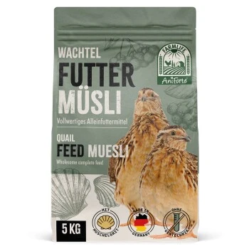 Aniforte FarmLife Wachtel Futter Müsli 5 Kg 3 Aniforte FarmLife Wachtel Futter Müsli 5 Kg