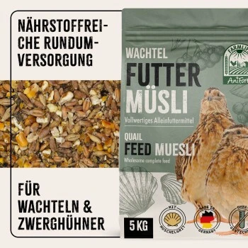 Aniforte FarmLife Wachtel Futter Müsli 5 Kg 8 Aniforte FarmLife Wachtel Futter Müsli 5 Kg – Bild 6