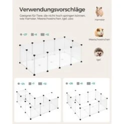 SONGMICS Freigehege Mit Bodenplatten Weiß 1,25 M, 63 Cm, 42 Cm -VERSELE-LAGA Verkäufe 8228847c7870c59db9b155223a88438372445133 1651633 de DE 89b9200d905c5800e5f67f92a3ef10b463c4afc10QtuQj