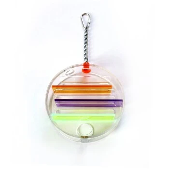 HappyBird Papageienspielzeug Treat Wheel Maze 4 HappyBird Papageienspielzeug Treat Wheel Maze – Bild 2