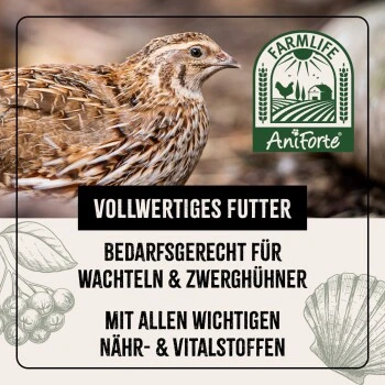 Aniforte FarmLife Wachtel Futter Müsli 5 Kg 6 Aniforte FarmLife Wachtel Futter Müsli 5 Kg – Bild 4