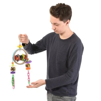 HappyBird Foraging Papageienspielzeug 2 Bangel 4 HappyBird Foraging Papageienspielzeug 2 Bangel – Bild 2