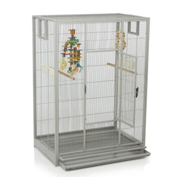 Montana Cages Vogelkäfig Melbourne 80 Hellgrau 10 Montana Cages Vogelkäfig Melbourne 80 Hellgrau – Bild 8