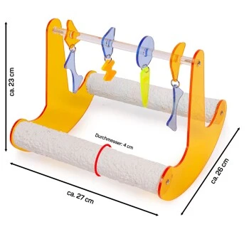HappyBird Vogelspielzeug Rock'n Roll Wippe XL 4 HappyBird Vogelspielzeug Rock'n Roll Wippe XL – Bild 2