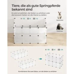 SONGMICS 2er Set XL Freigehege Mit Bodenplatten Weiß -VERSELE-LAGA Verkäufe e5283c4a2c385755273499c5d81bddcc5108c8ee 1651632 de DE dee83ffe328aee7138f3b1262cd70c143d3834cag86zCn